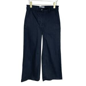 Everlane Wide Leg Cropped Jeans Black Women's Size 4 Minimalist Modern Casual